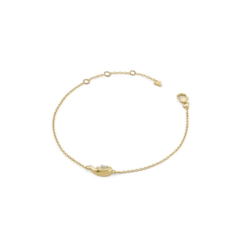 Guess Silver JSBB05101JWYGL Double Wave Damen Armband