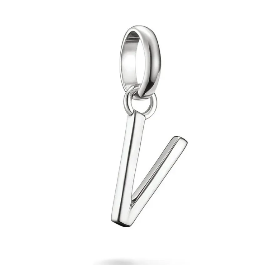 THOMAS SABO - Charm Anhänger Buchstabe V Connect, One Size, Silber
