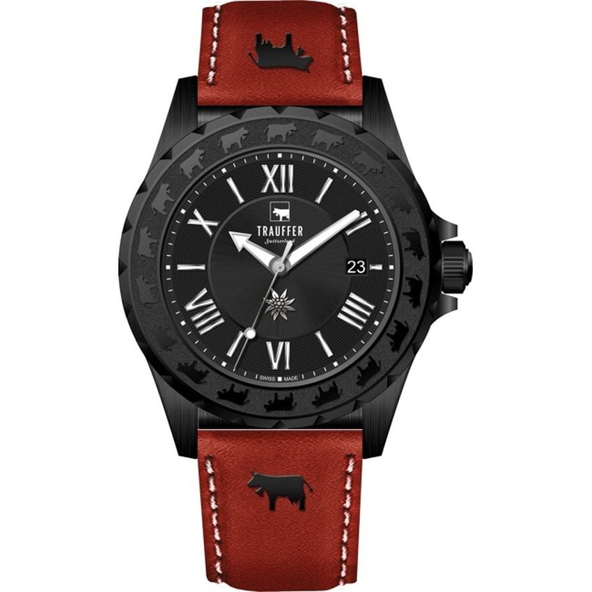 Trauffer TR-AG-02-NL-24 Black Collection Herren Uhr