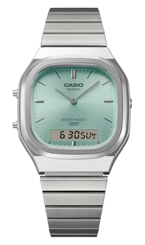 CASIO - Multifunktionsuhr,  Vintage Collection, 41mm, Silber
