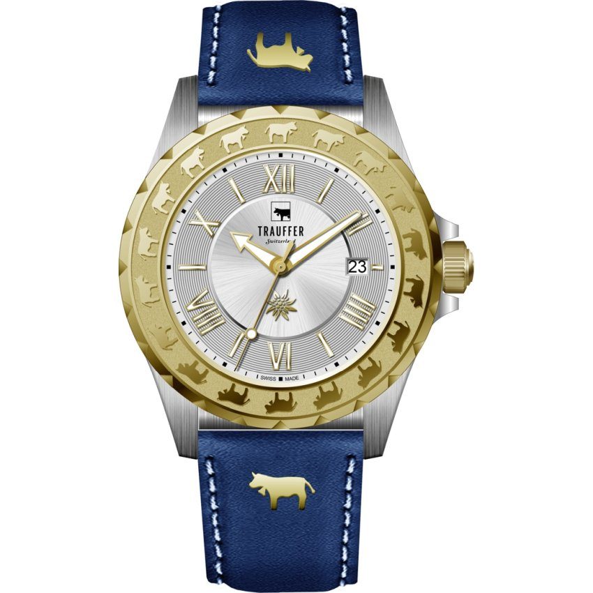 Trauffer TR-AG-01-BL-22 Alpenaufzug Herren Uhr