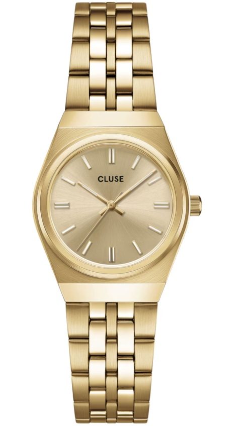 CLUSE - Analoguhr, Retro 70's, 23mm, Gold