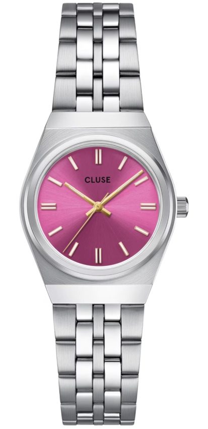 CLUSE - Analoguhr, Retro 70's, 23mm, Silber