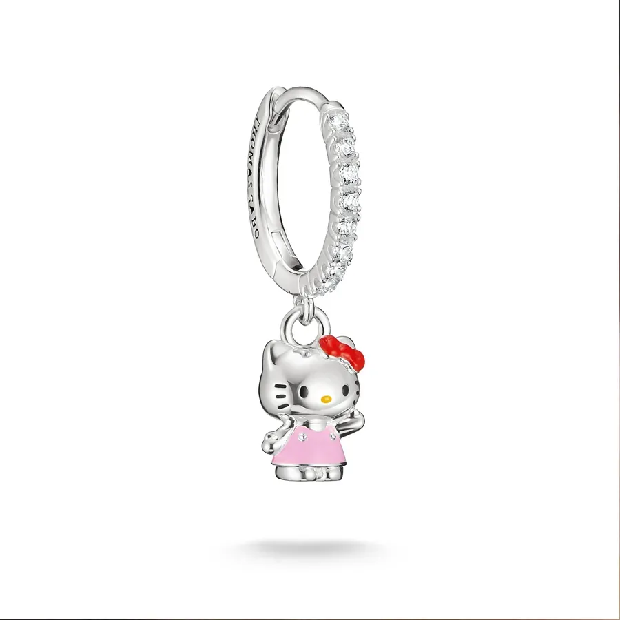 THOMAS SABO - Einzelohrstecker, Hello Kitty, One Size, Silber