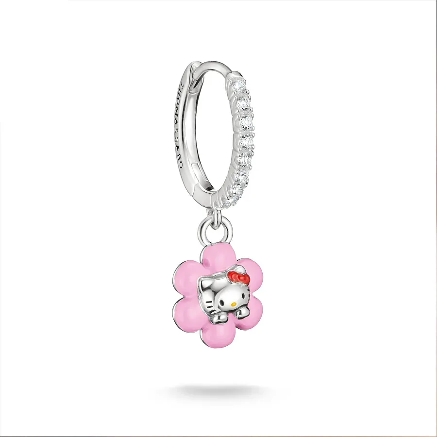THOMAS SABO - Einzelohrstecker, Hello Kitty, One Size, Silber
