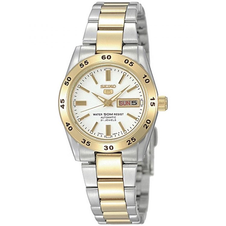 Seiko SYMG42K1 XS Damen-Armbanduhr Seiko 5 Analog Automatik Edelstahl