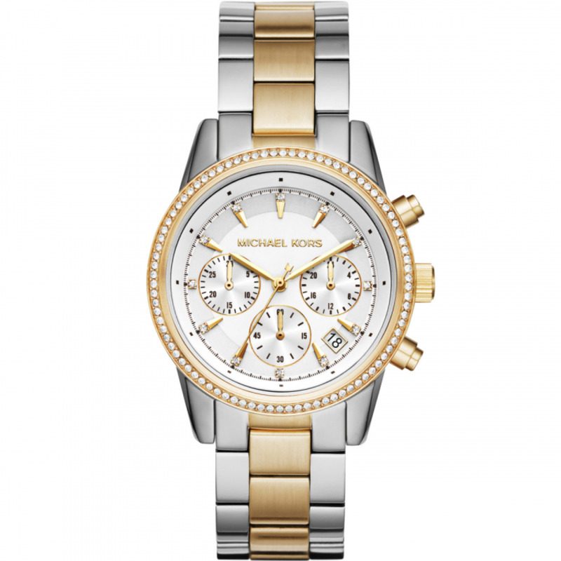 Michael Kors Uhr Chronograph Bryant Edelstahl Bicolor