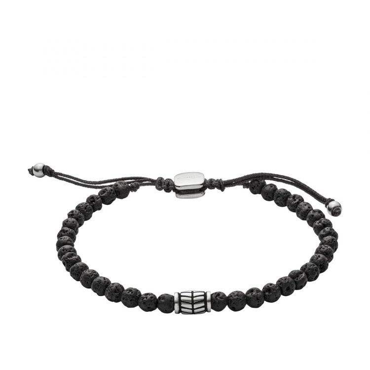 Fossil Jewels Fossil Herren Armband Black Semi-Precious