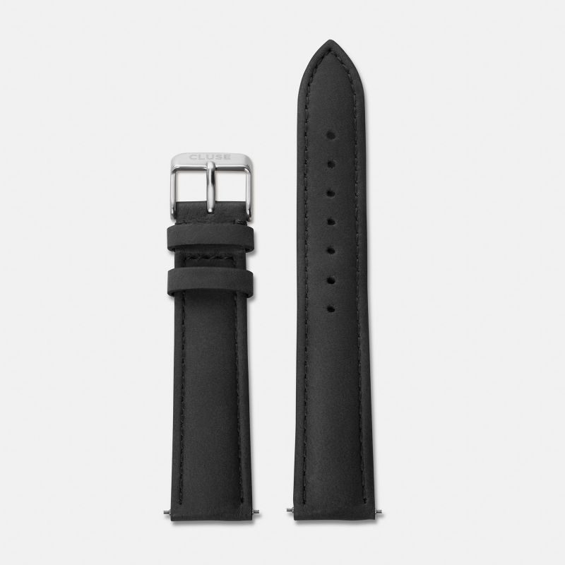 Cluse CLS010 CS1408101004 Strap 18 mm Black/Silver