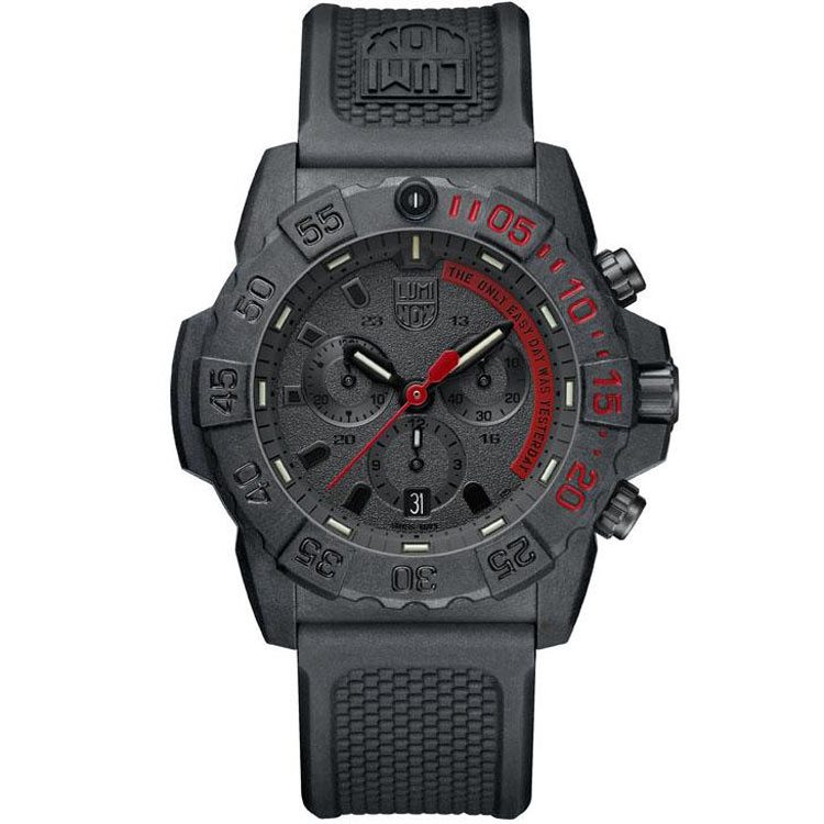 Luminox - Chronograph Uhr, Navy SEAL, 45mm, Black
