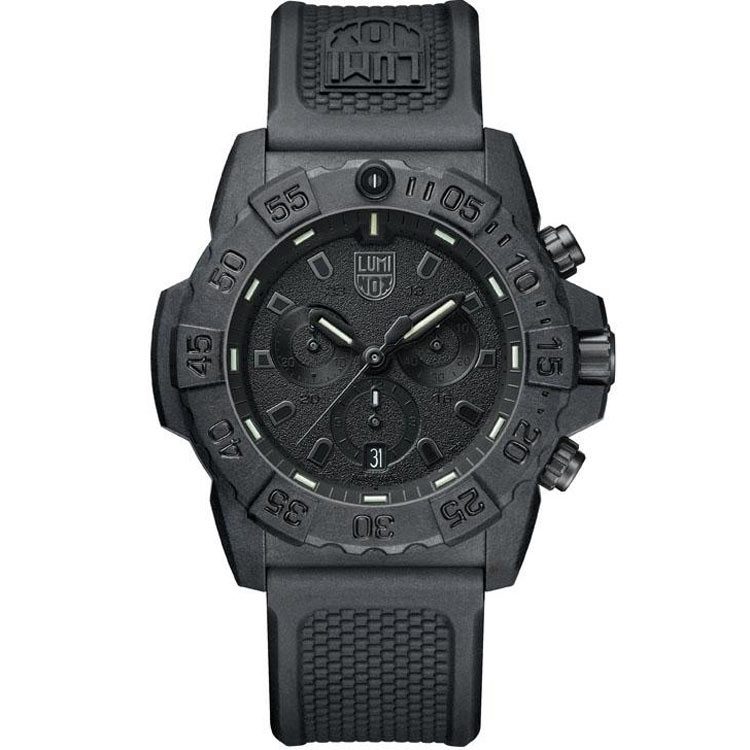 Luminox - Chronograph Uhr, Navy SEAL, 45mm, Black