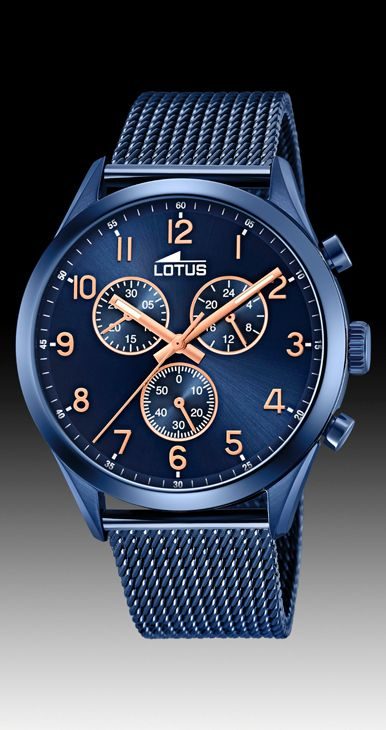 LOTUS - Chronograph Uhr, 43mm, Blau