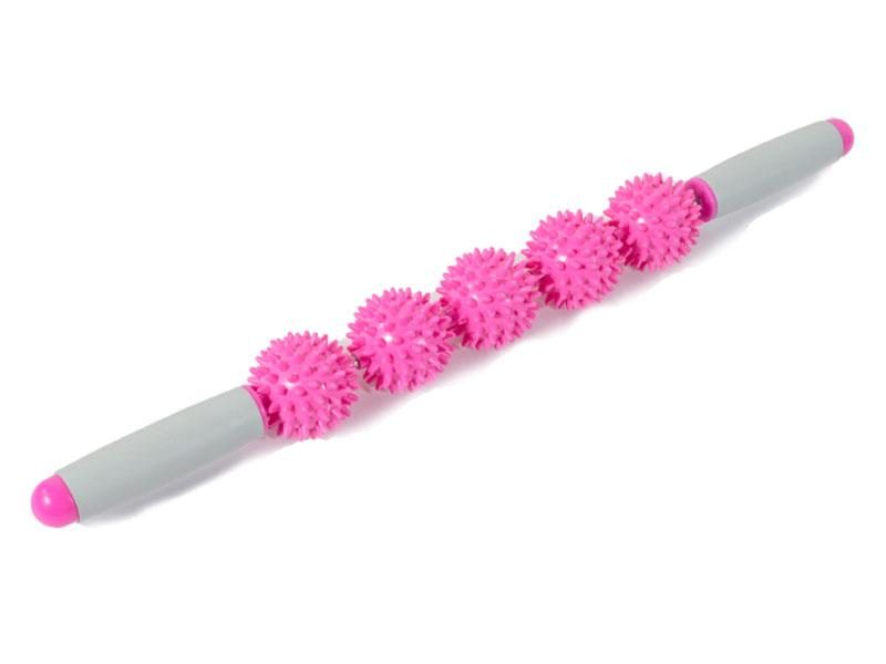 Massagestab Faszienrolle mit 5 Kugeln Massageroller Kugelmassage