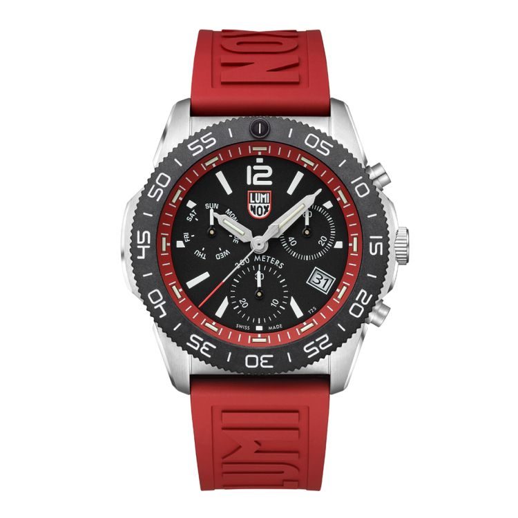 Luminox - Chronograph Uhr, Pacific Diver, 44mm, Rot