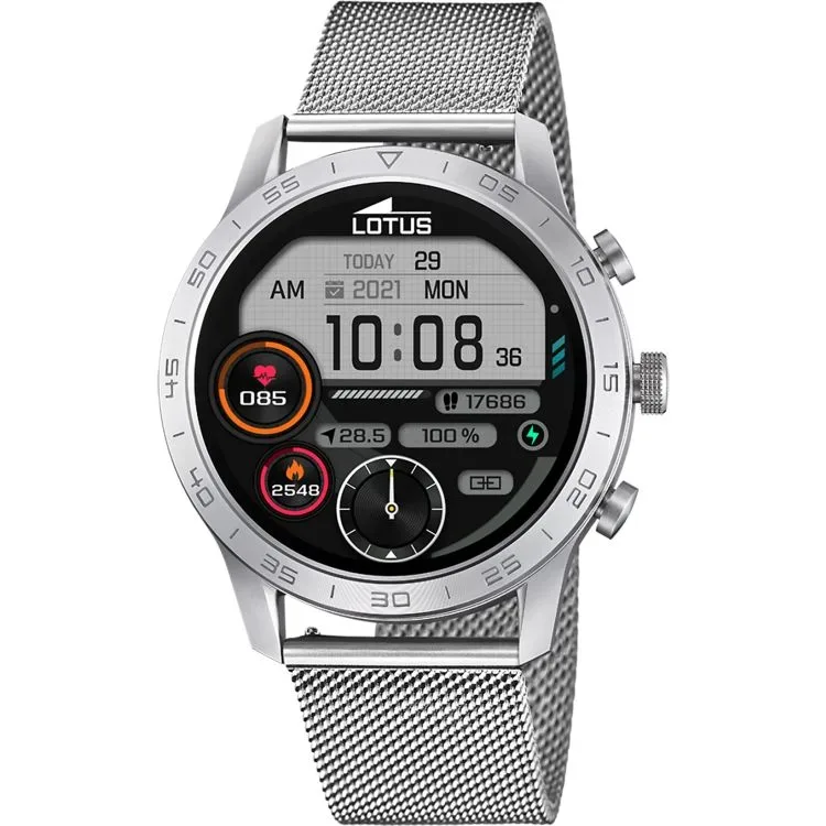 LOTUS - Smartwatch Display, 44mm, Silber
