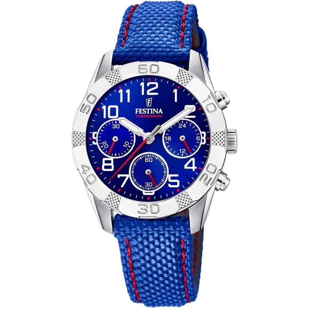 Festina - Chronograph Uhr, Junior Collection, 36mm, Blau