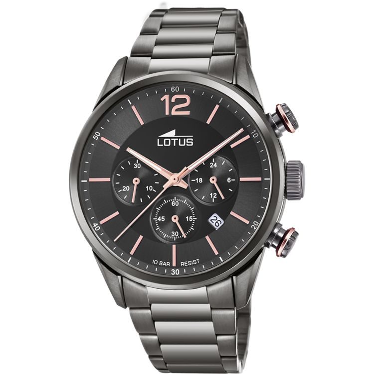 LOTUS - Chronograph Uhr, 43mm, Black
