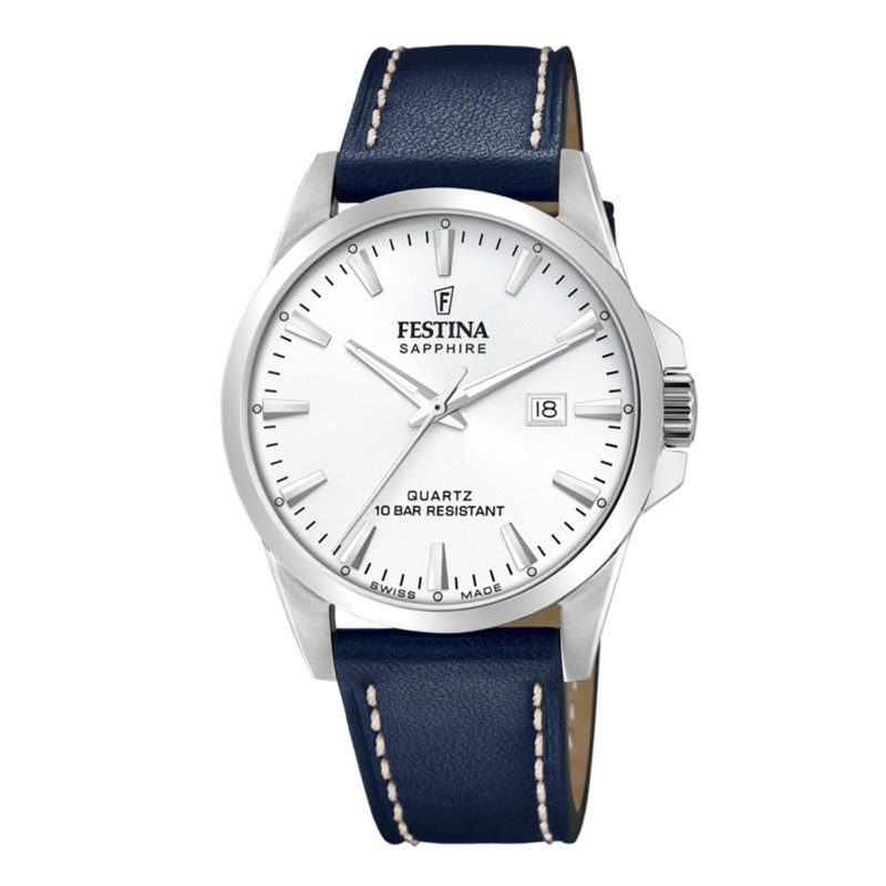 Festina Swiss Made F20025/2 Sapphire Silber Herrenuhr