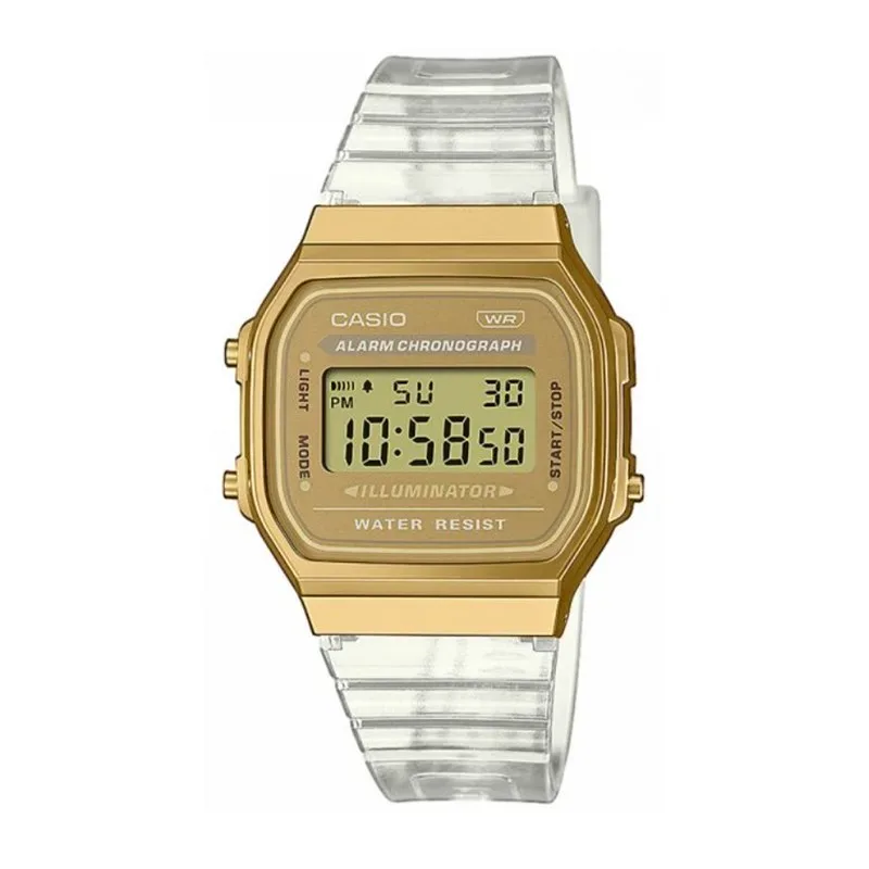 Casio Vintage A168XESG-9AEF Transparent Band