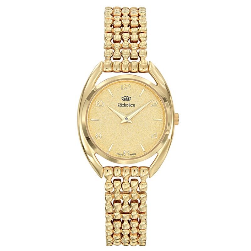 Richelieu - Analoguhr, Classic, 28mm, Gold