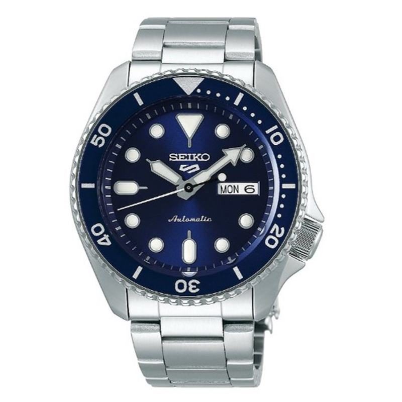 Seiko - Automatikuhr,  5 Sports, 43mm, Silber