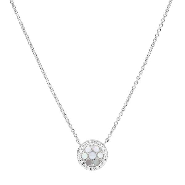 Fossil Jewels Fossil Damen Halskette Sterlingsilber und Perlmutt