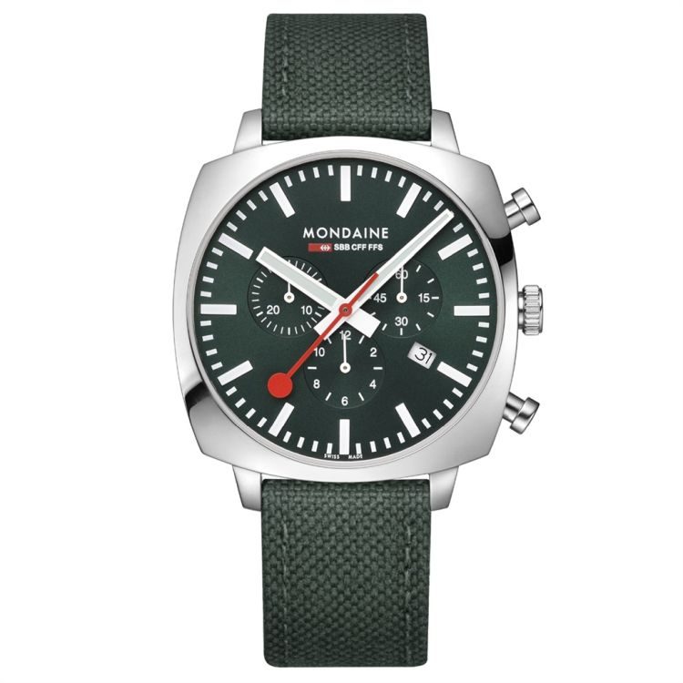 Mondaine - MSL.41460.LF.SET Cushion Chrono, One Size