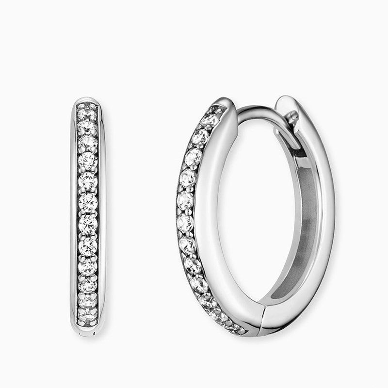Engelsrufer - Creole ERE-LOLA-ZI-CR-16 Ohrringe Mit Zirkonien, One Size