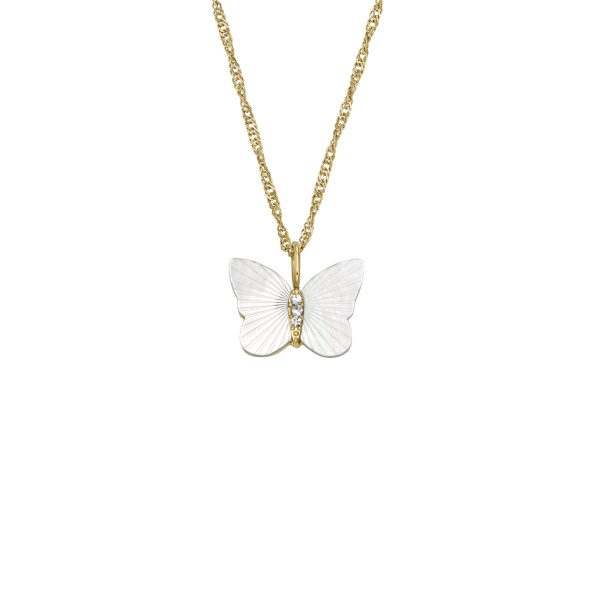 Fossil - Halskette + Anhänger, Jewelry, 40.5CM, Gold