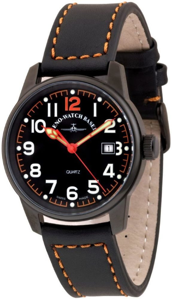 Zeno Watch Basel Pilot Classic 3315Q-bk-a15 Herren