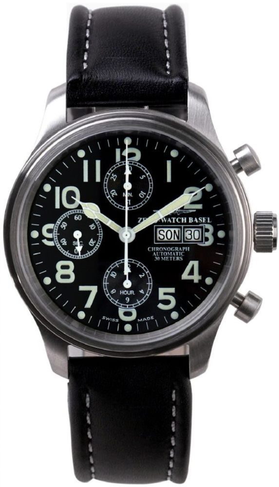 Zeno-Watch Basel Pilot Clas sic Chrono 9557TVDD-a1 Herren