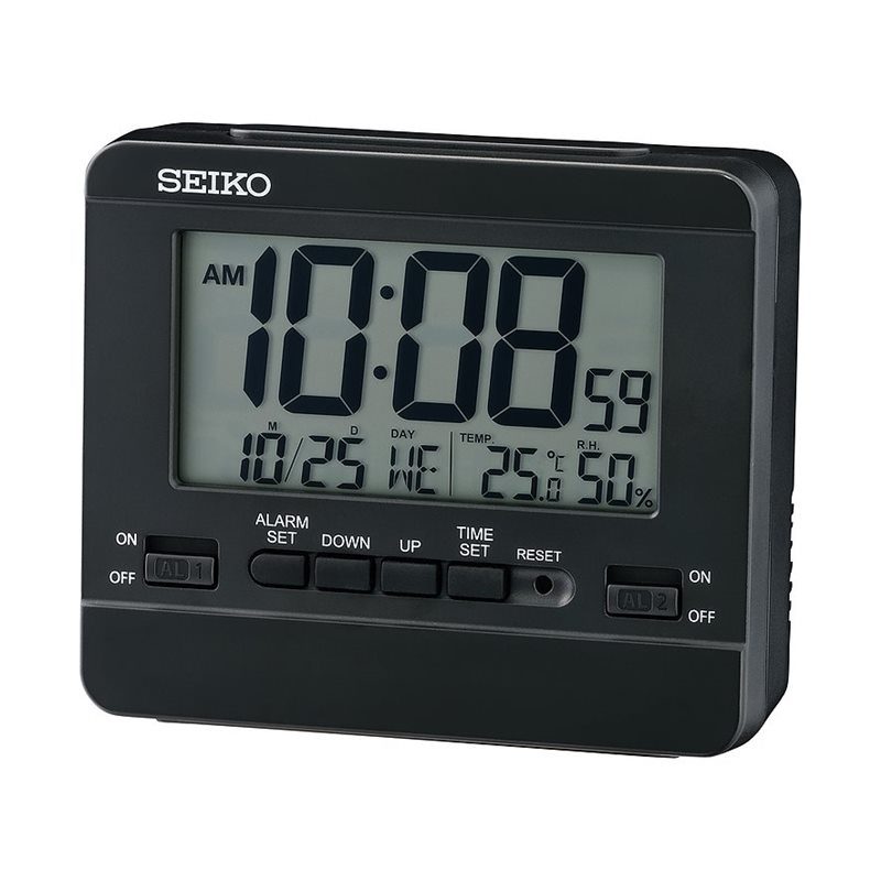 Seiko QHL086K LCD-Wecker