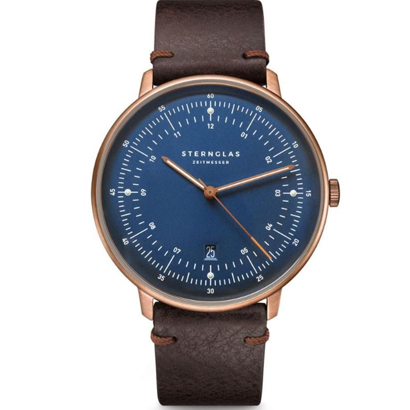 Sternglas - Analoguhr, Hamburg, 42mm, Braun