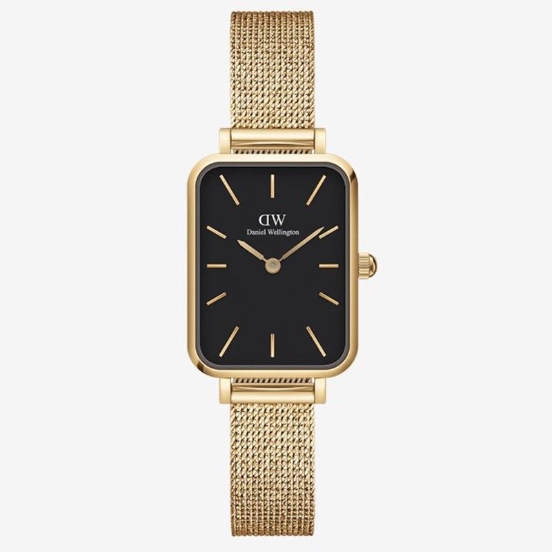Daniel Wellington DW00100557 Quadro Pressed Evergold Damenuhr