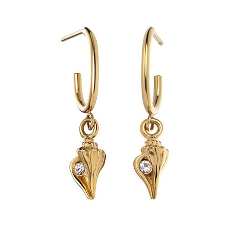 Paul Hewitt PH-JE-0641 Sea Shell Hoops Ohrringe