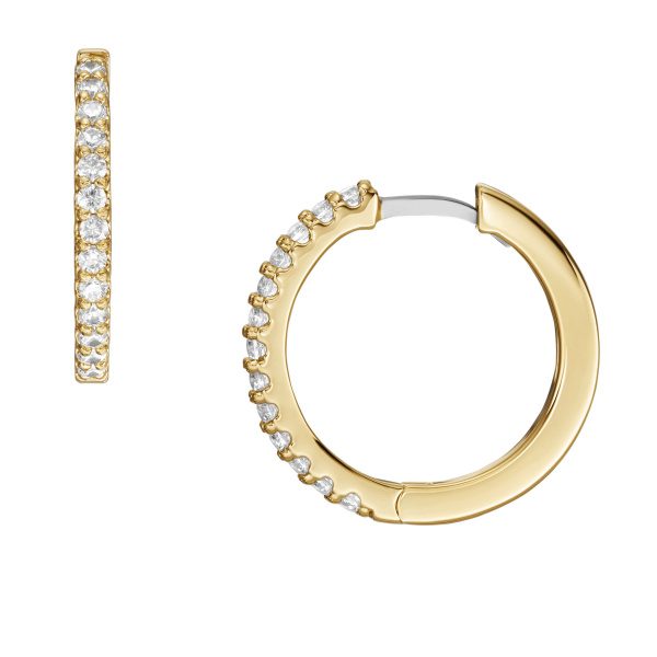 Fossil - Ohrringe, Jewelry, 18mm, Gold
