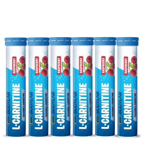 L-Carnitine - 6x 20 Brausetabletten - Raspberry Flavouring