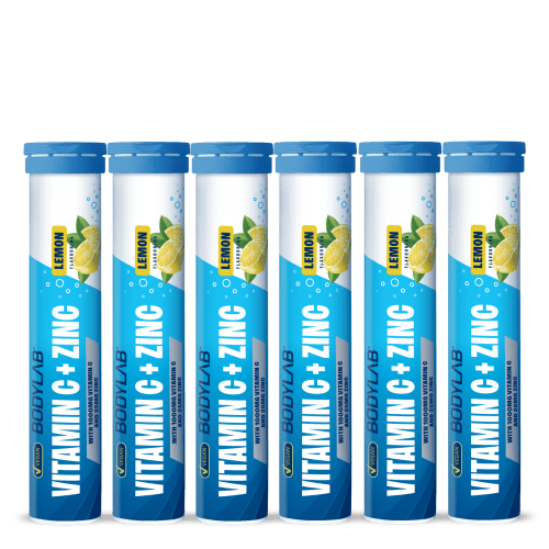 Vitamin C + Zinc - 6x 20 Brausetabletten - Lemon Flavouring