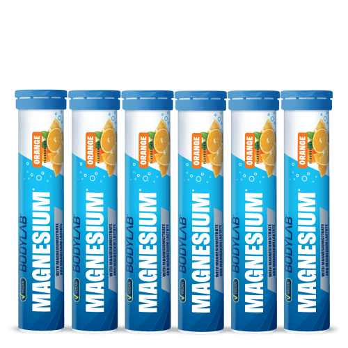 Magnesium - 6x 20 Brausetabletten - Orange Flavouring