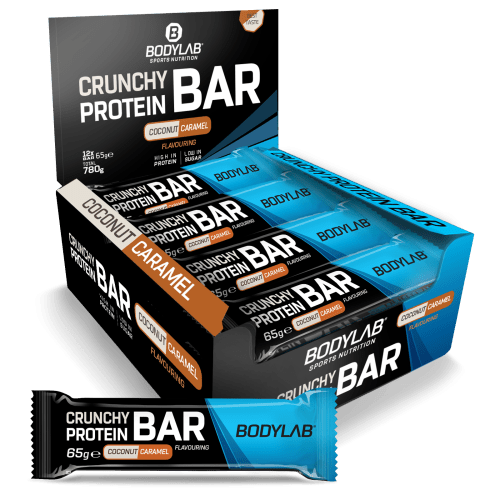 Crunchy Protein Bar Deluxe - 12x65g - Coconut Caramel Flavouring