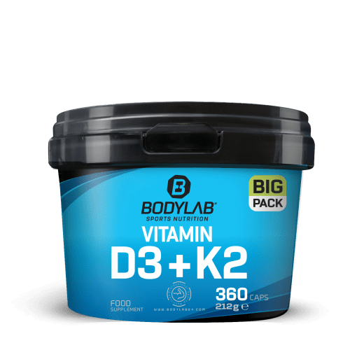 BIG PACK Vitamin D3 + K2 (360 Kapseln)