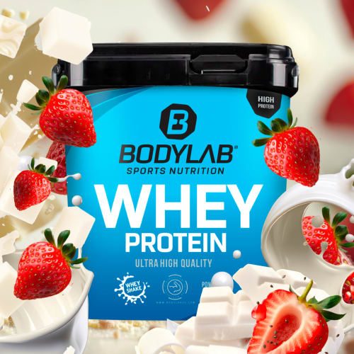 Whey Protein - 2000g - Erdbeer mit weißen Chocolate Chunks