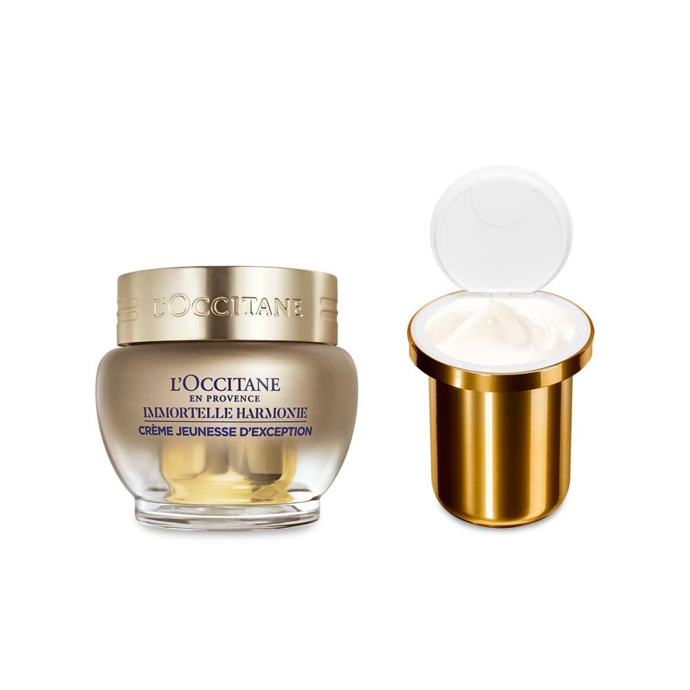 Duo Crème Jeunesse d'Exception Immortelle Harmonie 50ml et sa recharge - 100 - L'Occitane en Provence
