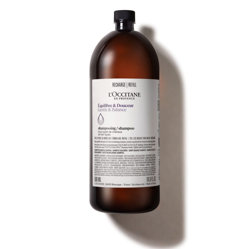 L’Occitane en Provence - Sanfte Balance Shampoo Öko-Nachfüllpackung, Equil&Dou Eco-Recharge, 500  ml