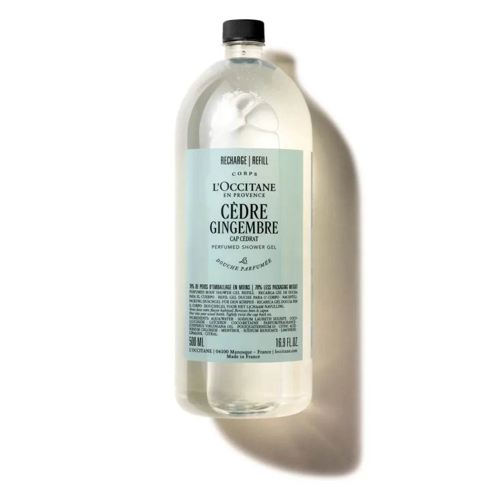 Cèdre Gingembre Perfumed Shower Gel Refill - 500 - L'Occitane en Provence