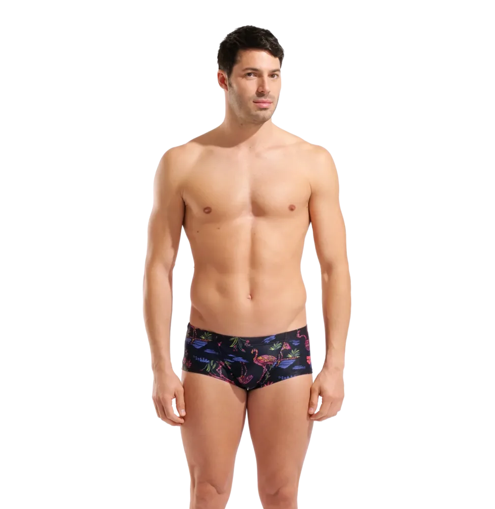 Arena M Arena Flamingo Swim Low Waist Short Herren, schwarz, Grösse: D 2