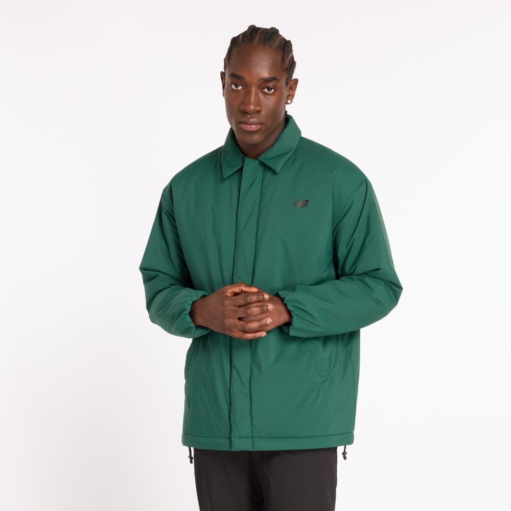 New Balance New Balance Coaches Jacket Herren, grün, Grösse: M Relaxed Fit Herren, grün, Grösse: M