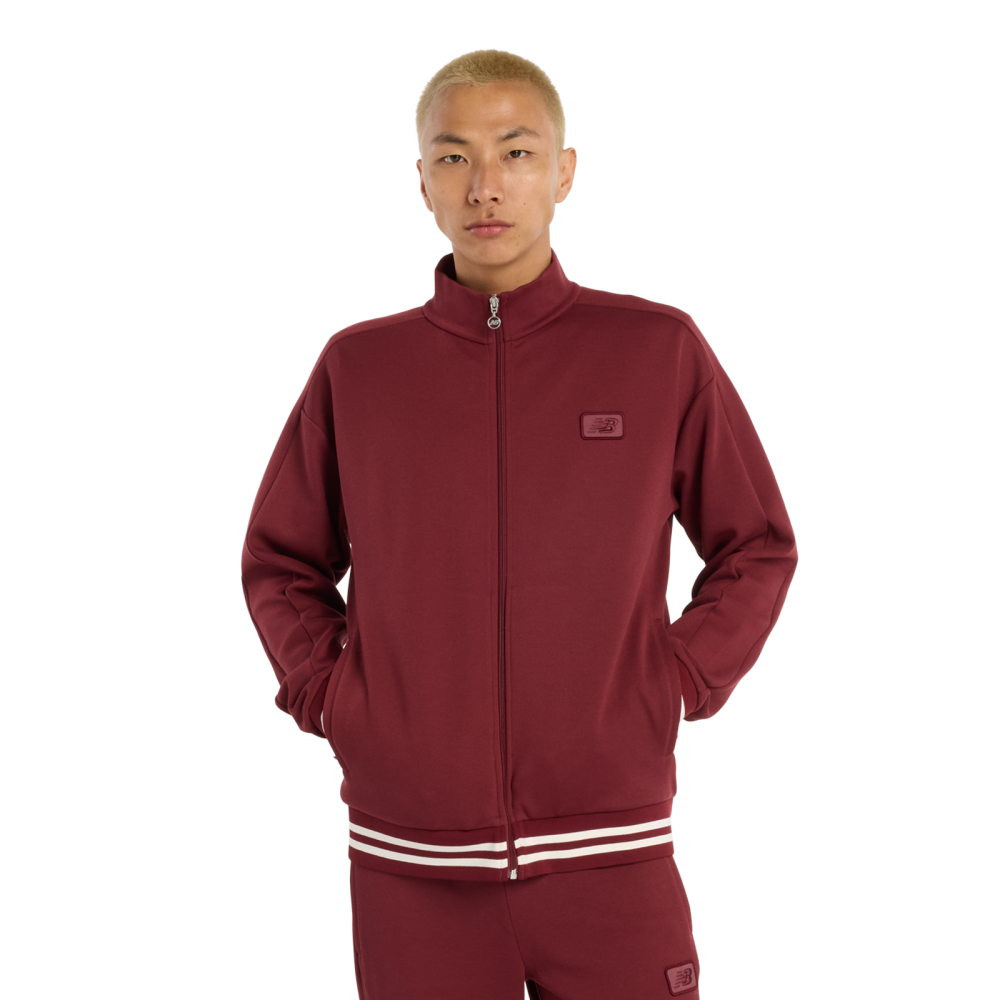 New Balance New Balance Post Season Pique Track Jacket Herren, rot, Grösse: S  Herren, rot, Grösse: S