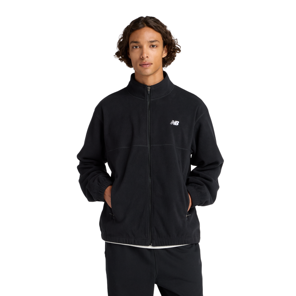 New Balance Fleecejacke - Black L Herren