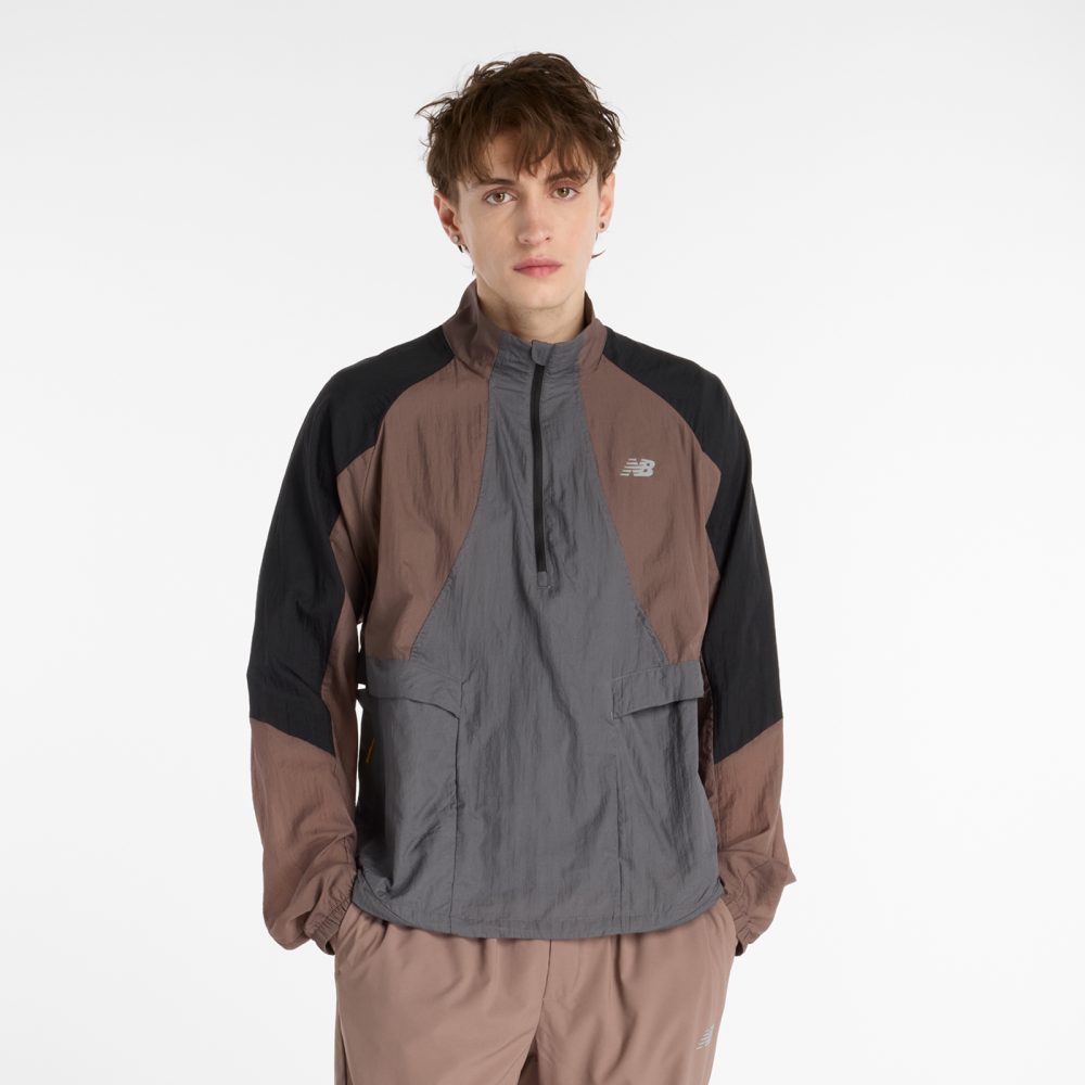New Balance New Balance Better Run Water Resistant Jacket Herren, braun, Grösse: S  Herren, braun, Grösse: S